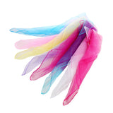 Woman And Girl Lovely Mulit Colours Fashion Plain Square Chiffon neck Scarf Head Scarves For Halloween Costume  Party Dress Up