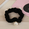 New Women arrival Velvet pearl Elastic Hair Ropes Scrunchies Girls' No Crease Hair Ties Women Hair Accessories