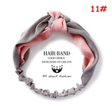 Korean Style Summer Lovely Hairband Women Hair Accessories Turban Twist Cross Headwrap Girl Floral Elastic Knotted Headwear