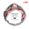 Korean Style Summer Lovely Hairband Women Hair Accessories Turban Twist Cross Headwrap Girl Floral Elastic Knotted Headwear