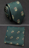 XGVOKH Men Tie Cravat Set Fashion Wedding Ties for Men Hanky Necktie Dot Striped Gravata Jacquard Tie Social Party Accessories