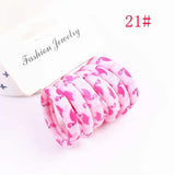 6PCS/Sett Cute Girls Elastic Hair Bands Scrunchies Ponytail Holder Rubber Bands Hair Ties Sweet Kids Hair Rope Hair Accessories