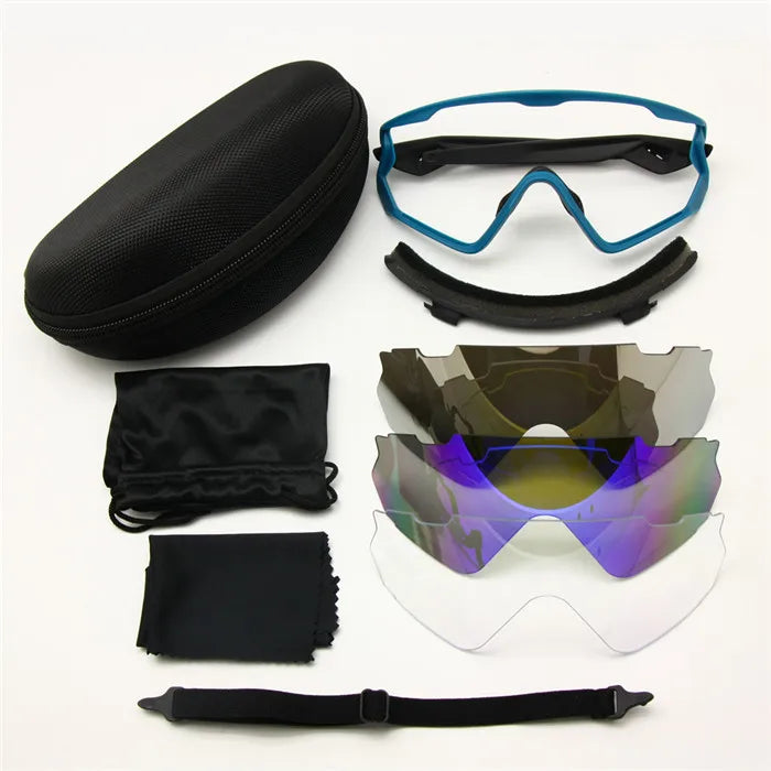 Sports Sunglasses 2 Lens Kit Classic Brand Eyeshield UV400 Outdoor Glasses Men Women