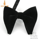 Men's Big Bow Ties For Women Men Micro Suede Bowtie Candy Solid Corduroy Butterfly Soft Lithe Gravata Wedding Party Tie Bowknot