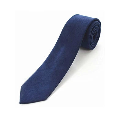 JEMYGINS Original High Quality Cotton 2.4'' Skinny Plaid Solid Cashmere Tie Wool Men Neck Tie For Youth Working Meeting