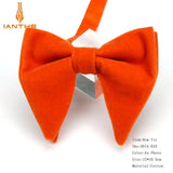 Men's Big Bow Ties For Women Men Micro Suede Bowtie Candy Solid Corduroy Butterfly Soft Lithe Gravata Wedding Party Tie Bowknot