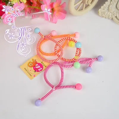 5pcs/lot Hair rubber band accessories cheapest rezinochki wholesale fluorescence candy colors hair elastics