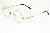 60s Vintage 38mm small Round Eyeglass Frames Spring Hinges myopia Rx able Glasses Spectacles come with Customed clear lenses