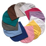 Cotton Newborn Baby Hat Girl Boy Cap Newborn 0-2Years Kids Beanie Candy Color White Black Cotton Casual Nightcap Children Cap