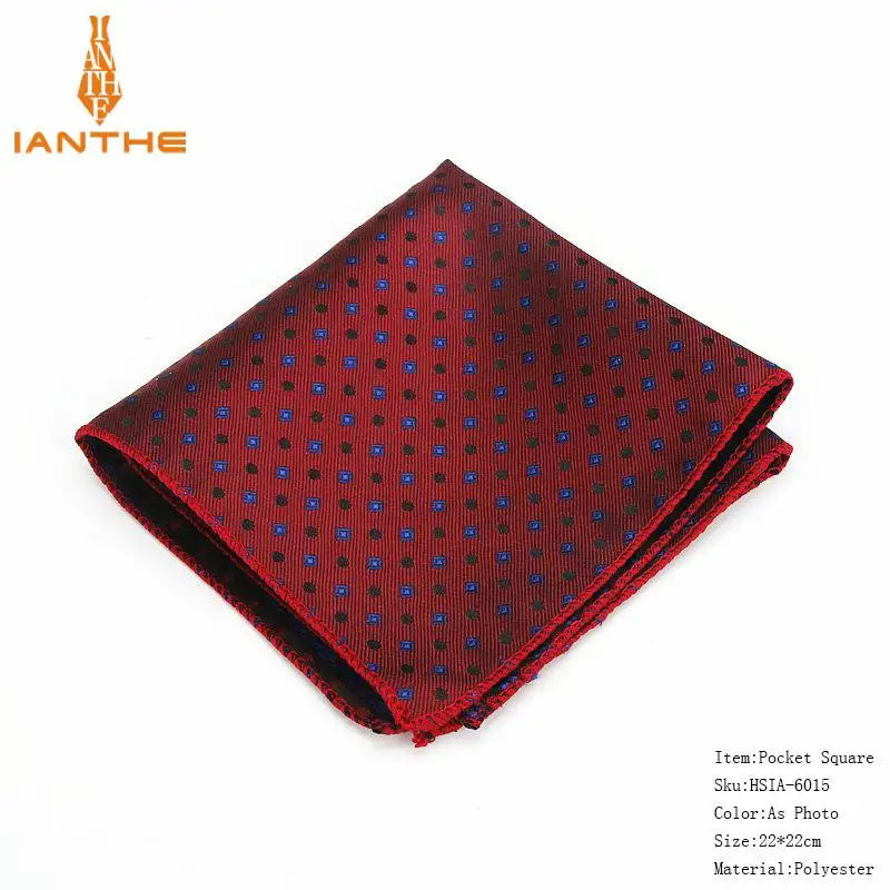 Brand New Men's Classic Plaid Ties For Men Necktie Suits Wedding Neck Tie For Business Cravats 5cm Pocket square Necktie sets