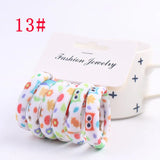 6PCS/Sett Cute Girls Elastic Hair Bands Scrunchies Ponytail Holder Rubber Bands Hair Ties Sweet Kids Hair Rope Hair Accessories