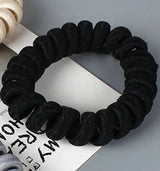 High Elasticity Telephone Coil Hairbands Women Spiral Hair Ties Girls Hair Rings Rope Solid Color Hair Accessories Gum Scrunchy