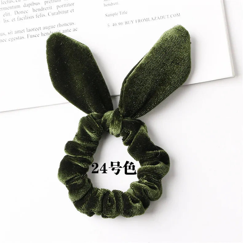 Velvet Scrunchie Women Girls Elastic Hair Rubber Bands Accessories Gum For Women Tie Hair Ring Rope Ponytail Holder Headdress