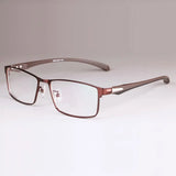 Men Titanium Alloy Eyeglasses Frame for Men Eyewear Flexible Temples Legs IP Electroplating Alloy Material,Full Rim and Half Rim