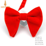 Men's Big Bow Ties For Women Men Micro Suede Bowtie Candy Solid Corduroy Butterfly Soft Lithe Gravata Wedding Party Tie Bowknot