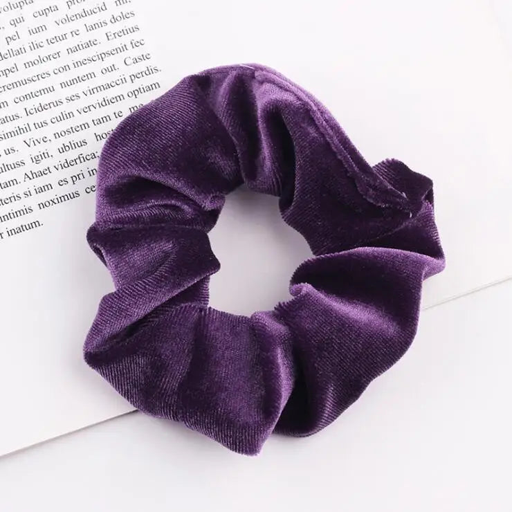 Velvet Scrunchie Women Girls Elastic Hair Rubber Bands Accessories Gum For Women Tie Hair Ring Rope Ponytail Holder Headdress