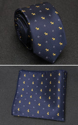 XGVOKH Men Tie Cravat Set Fashion Wedding Ties for Men Hanky Necktie Dot Striped Gravata Jacquard Tie Social Party Accessories