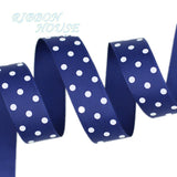 (10 yards/lot) Cartoon Polka Dots Printed Grosgrain Ribbon Lovely Series Ribbons Wholesale (25/38mm)