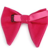 Men's Big Bow Ties For Women Men Micro Suede Bowtie Candy Solid Corduroy Butterfly Soft Lithe Gravata Wedding Party Tie Bowknot