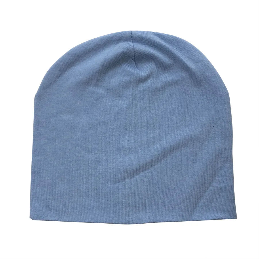 Cotton Newborn Baby Hat Girl Boy Cap Newborn 0-2Years Kids Beanie Candy Color White Black Cotton Casual Nightcap Children Cap