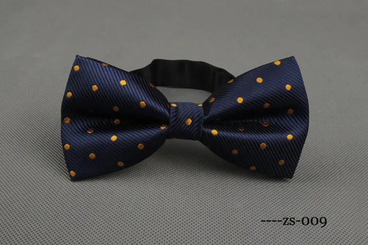 RBOCOTT Men's Bow Tie Gold Paisley Bowtie Business Wedding Bowknot Dot Blue And Black Bow Ties For Groom Party Accessories