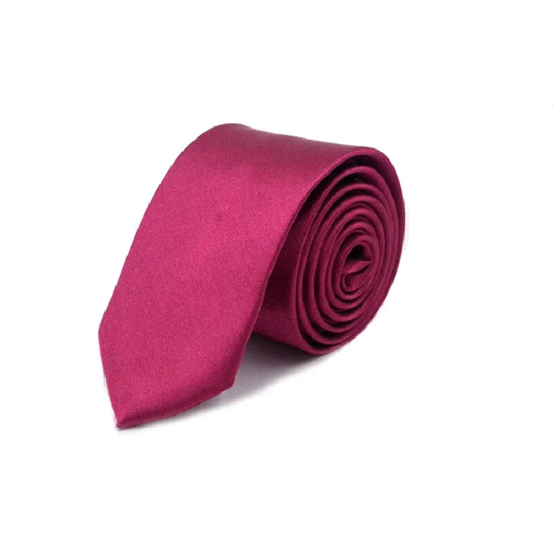 Solid Neck tie for men Gravata Slim ties narrow necktie 5cm width Cravat Mariage Gift Polyester 36 colors