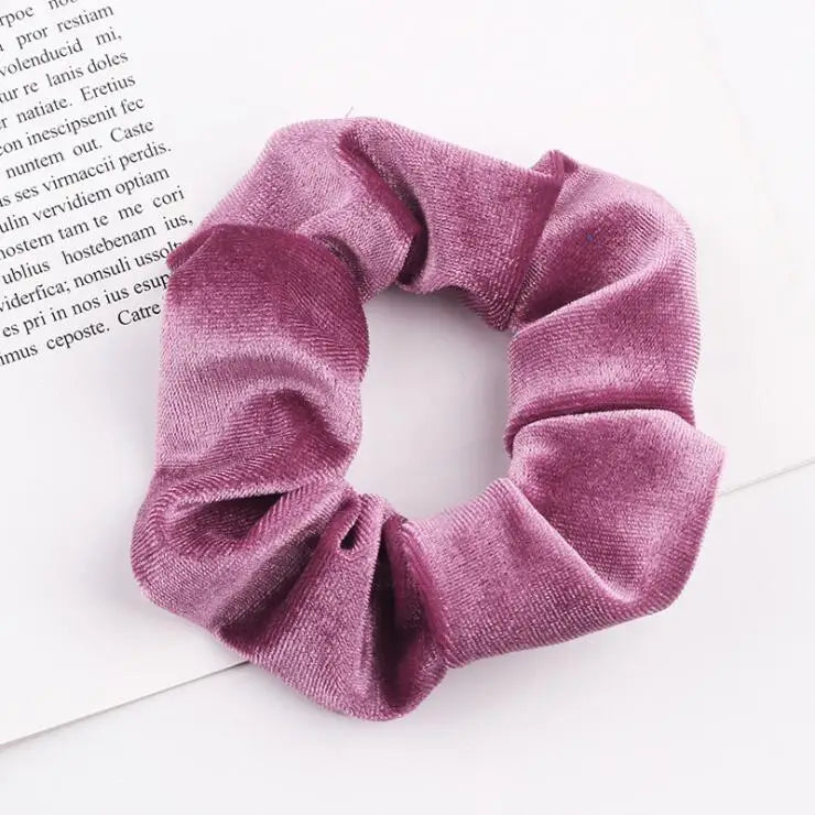 Velvet Scrunchie Women Girls Elastic Hair Rubber Bands Accessories Gum For Women Tie Hair Ring Rope Ponytail Holder Headdress