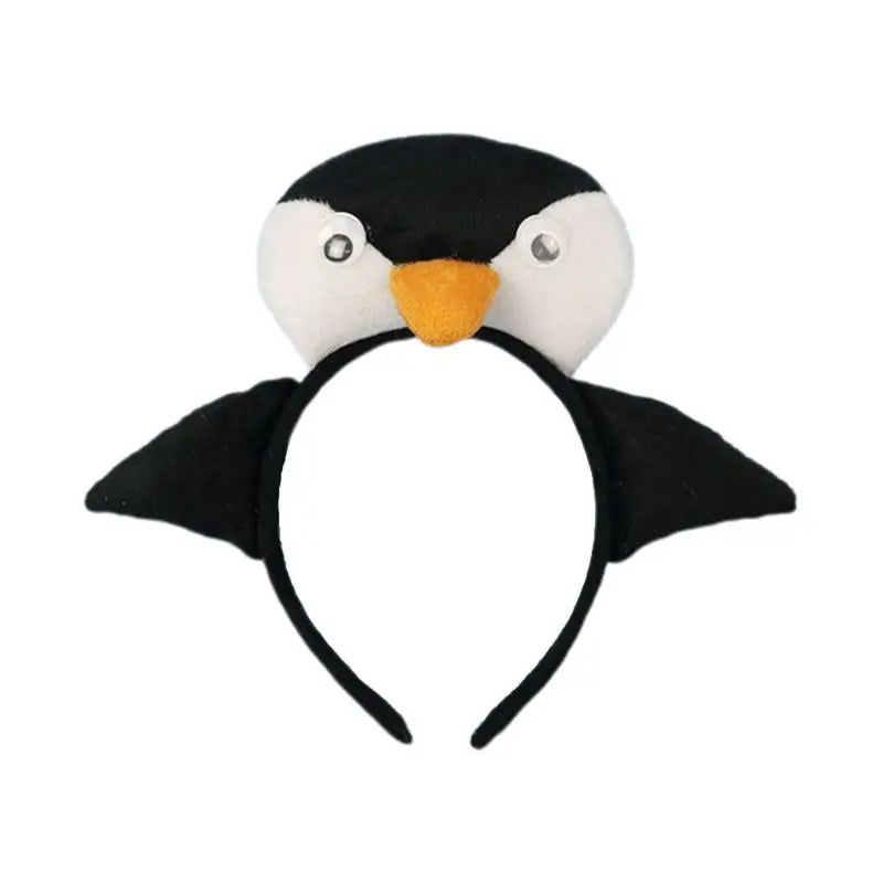 Cartoon Animal Headband Halloween Festival Performance Props Headband Little Penguin Lion Monkey Fish Headbands Hair Accessories