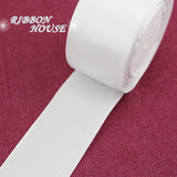 (25 yards/roll) White Single Face Satin Ribbon Wholesale Gift Wrapping Christmas ribbons