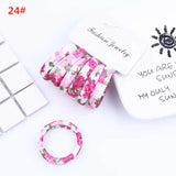 6PCS/Sett Cute Girls Elastic Hair Bands Scrunchies Ponytail Holder Rubber Bands Hair Ties Sweet Kids Hair Rope Hair Accessories