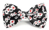 Bow Ties For Men Fashion Playing Card/Poker Red Black Tuxedo Dress Bowtie Party Formal Gift Wedding Shirts Cravat Drop Shipping