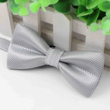 Children Polyester Bowtie Classic Solid Color Butterfly Wedding Party Necktie Kid Suit Tuxedo Dicky Pet Bow Tie