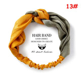 Korean Style Summer Lovely Hairband Women Hair Accessories Turban Twist Cross Headwrap Girl Floral Elastic Knotted Headwear