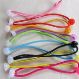 Korean Fashion Elastic Hair Bands DIY Flower Hairband Round Hoop Cute Ribbon Ball Scrunchies 100Pcs/Lot Girls Hair Accessories