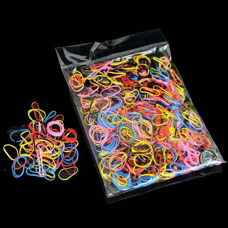 YWHUANSEN About 1000pcs/bag (small package) New Child Baby TPU Hair Holders Rubber Band Elastics Girl's Tie Gum Hair Accessories
