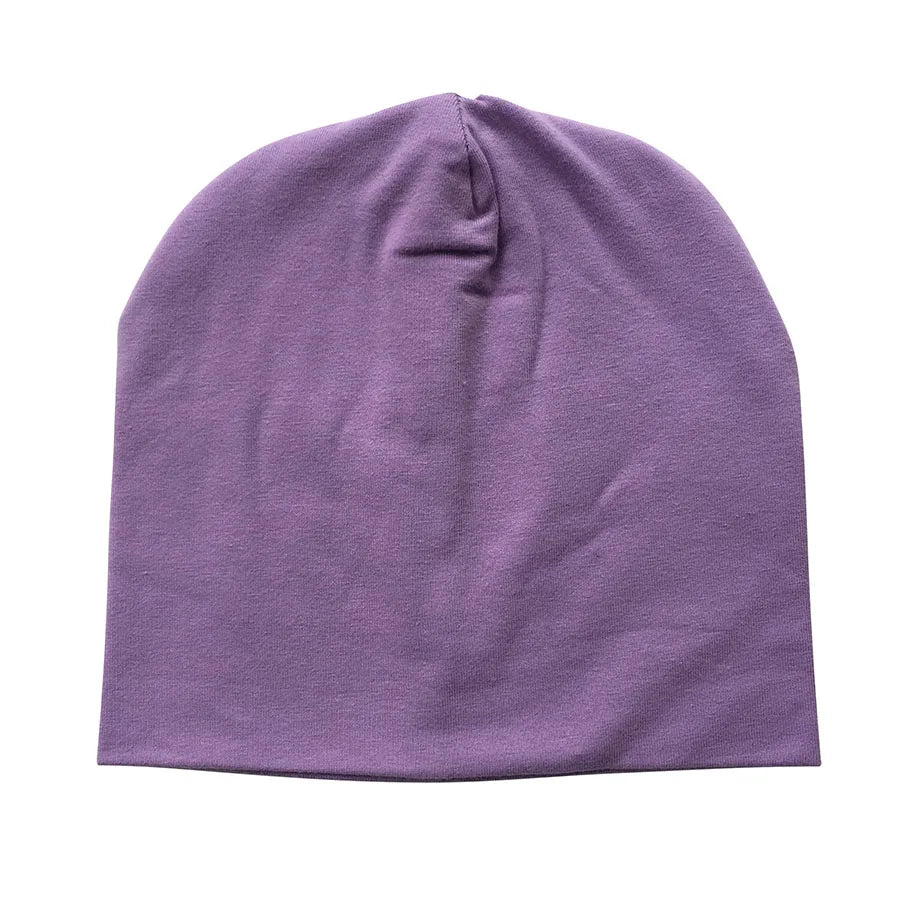 Cotton Newborn Baby Hat Girl Boy Cap Newborn 0-2Years Kids Beanie Candy Color White Black Cotton Casual Nightcap Children Cap
