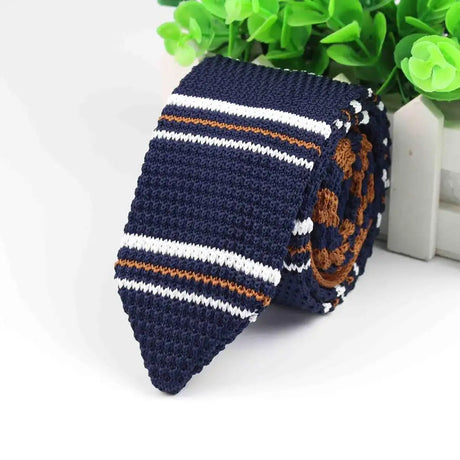 New Style Fashion Men's Colourful Tie Knit Knitted Ties Necktie Normal Slim Classic Woven Cravate Narrow Neckties