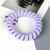 High Elasticity Telephone Coil Hairbands Women Spiral Hair Ties Girls Hair Rings Rope Solid Color Hair Accessories Gum Scrunchy