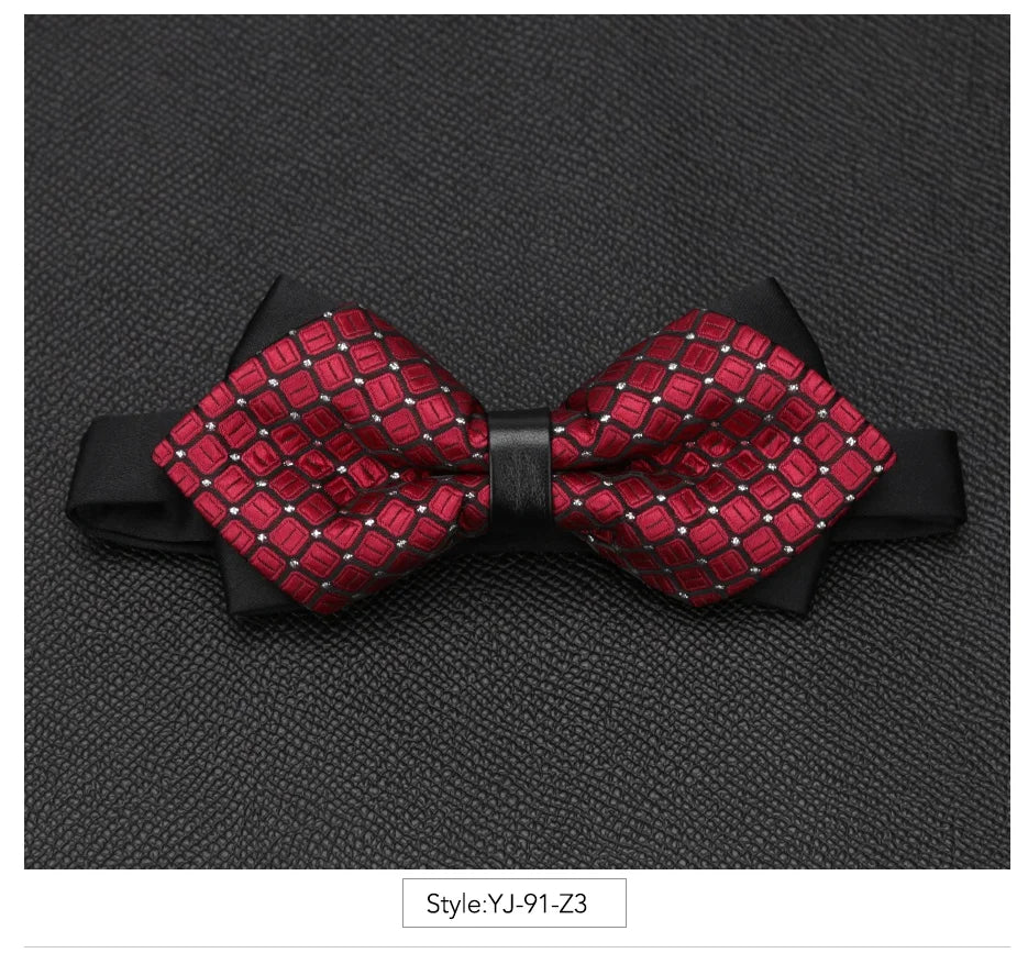 Men Bowtie Newest Butterfly Knot Mens Accessories Luxurious Bow Tie Black Cravat Formal Commercial Suit Wedding Ceremony Ties