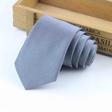 Formal Skinny Size Necktie 2.5inch Groom Gentleman Narrow Ties Men Wedding Party Polyester Gravata 6cm Width