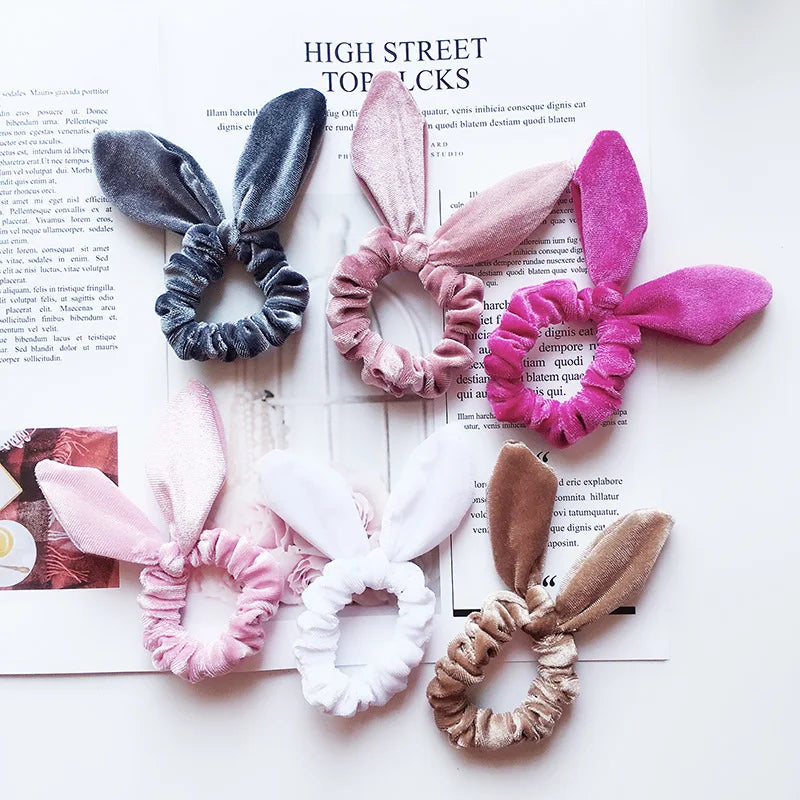 Velvet Scrunchie Women Girls Elastic Hair Rubber Bands Accessories Gum For Women Tie Hair Ring Rope Ponytail Holder Headdress