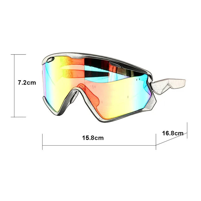 Sports Sunglasses 2 Lens Kit Classic Brand Eyeshield UV400 Outdoor Glasses Men Women