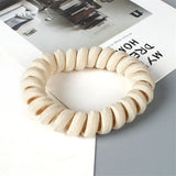 High Elasticity Telephone Coil Hairbands Women Spiral Hair Ties Girls Hair Rings Rope Solid Color Hair Accessories Gum Scrunchy