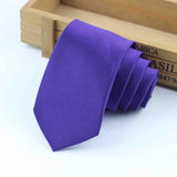 Formal Skinny Size Necktie 2.5inch Groom Gentleman Narrow Ties Men Wedding Party Polyester Gravata 6cm Width