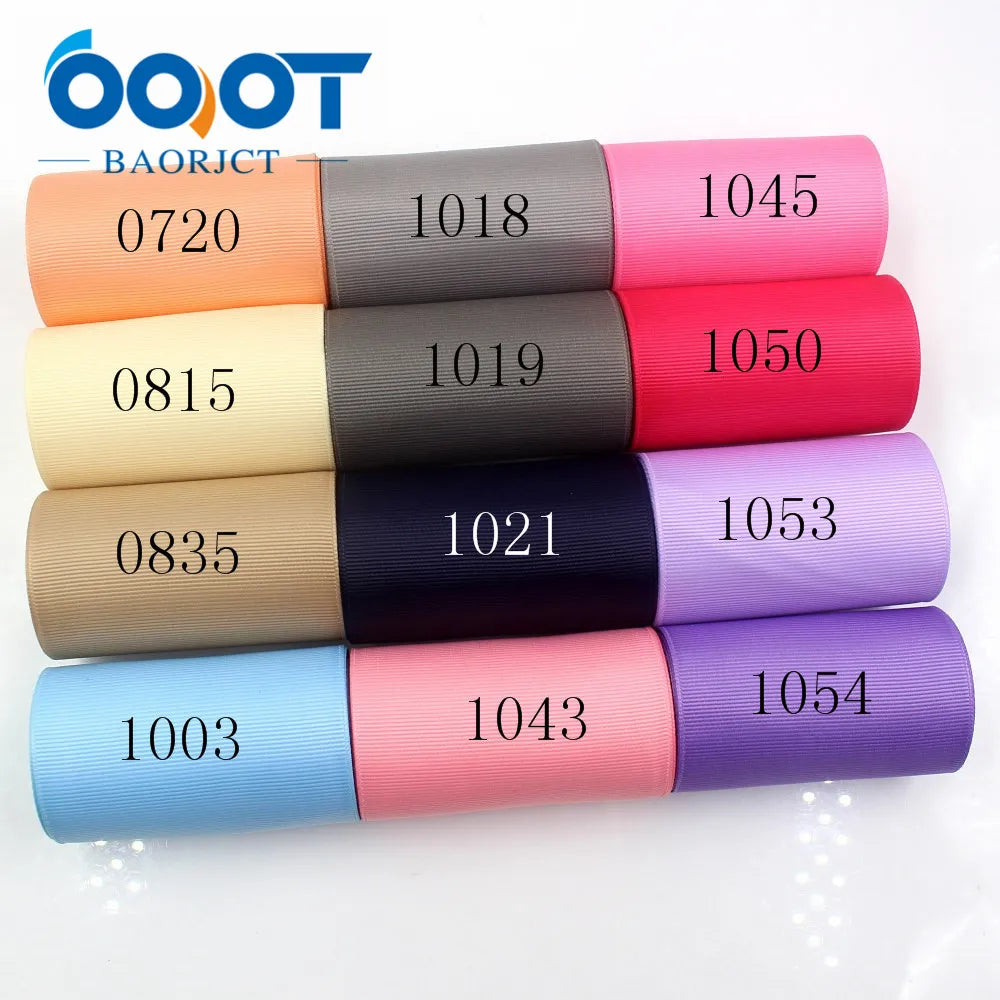 OOOT BAORJCT 181107-L75mm,75mm 10yards Solid Color Ribbons Thermal transfer Printed grosgrain,DIY Clothing handmade materials