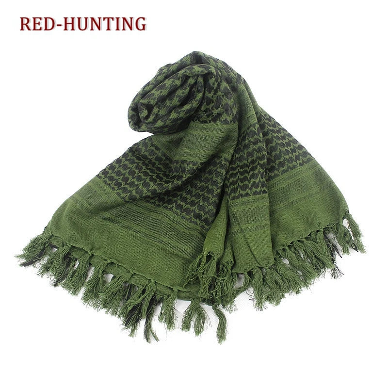 Military Scarf Military Camping Army Tactics Scarf Windproof Dustproof Outdoor Sport Scarf Cotton Wargame Scarves