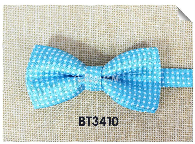 NEW Dots Children Bowtie Fashion Neckwear Adjustable Unisex Bow Tie for Boy and Girl Polyester Pre-Tied