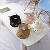 Cartoon Floppy Sun Hat for Kids Summer Beach Cap Sunshade Visor Top Unisex Baby Girl Boy Children's Sun Protection Accessory