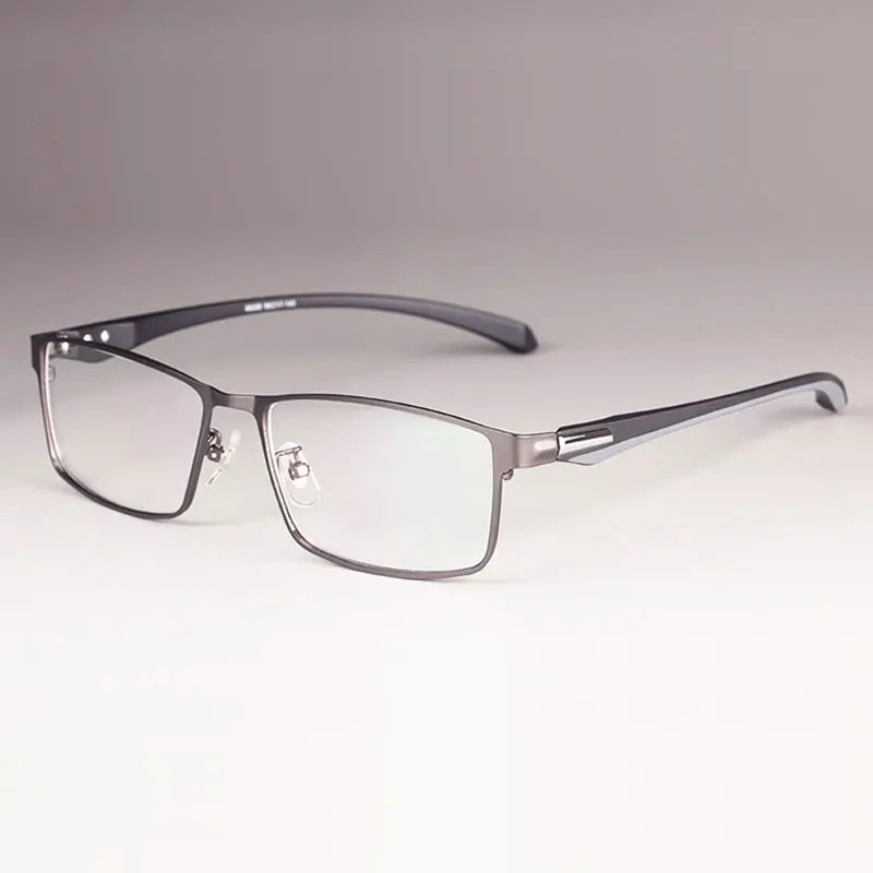 Men Titanium Alloy Eyeglasses Frame for Men Eyewear Flexible Temples Legs IP Electroplating Alloy Material,Full Rim and Half Rim