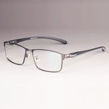 Men Titanium Alloy Eyeglasses Frame for Men Eyewear Flexible Temples Legs IP Electroplating Alloy Material,Full Rim and Half Rim